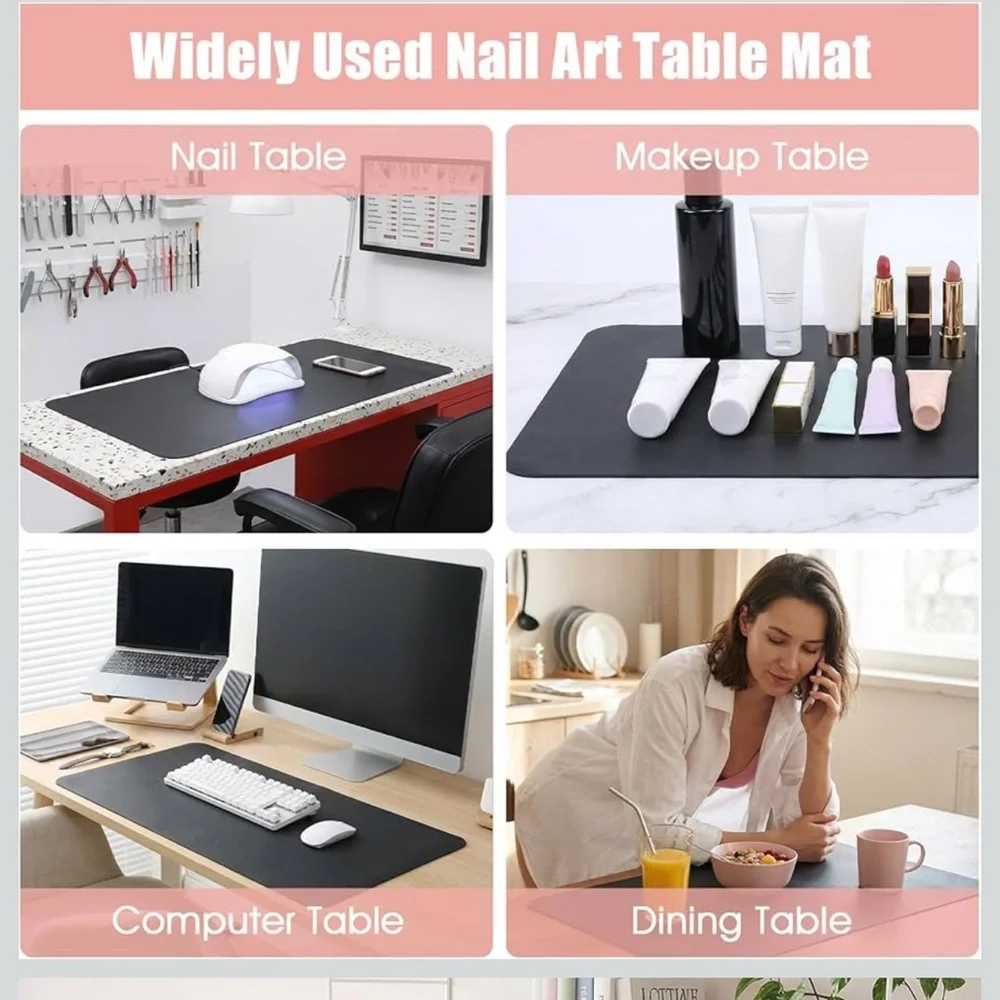 *Bundle Item 50% off* Black Desk Mat for Home Office - Multipurpose Work Surface